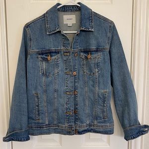 Old Navy Womens mid-blue Denim Jean Jacket, Medium